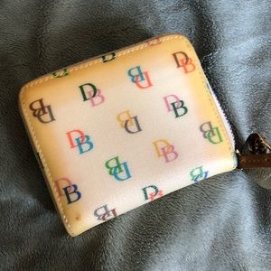 Dooney & Bourke small multicolor zip wallet